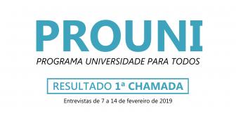 Resultado Prouni 1ª chamada