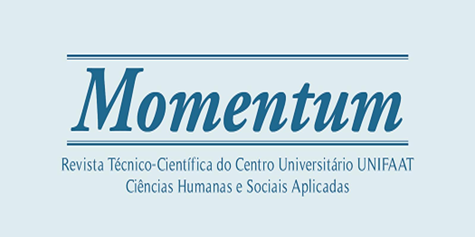 Está aberta a submissão de artigos para nova edição da Revista Momentum