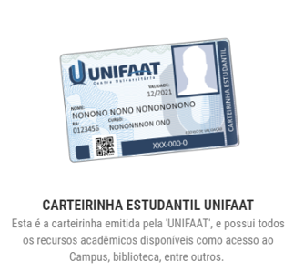 UNIFAAT disponibiliza nova carteirinha estudantil