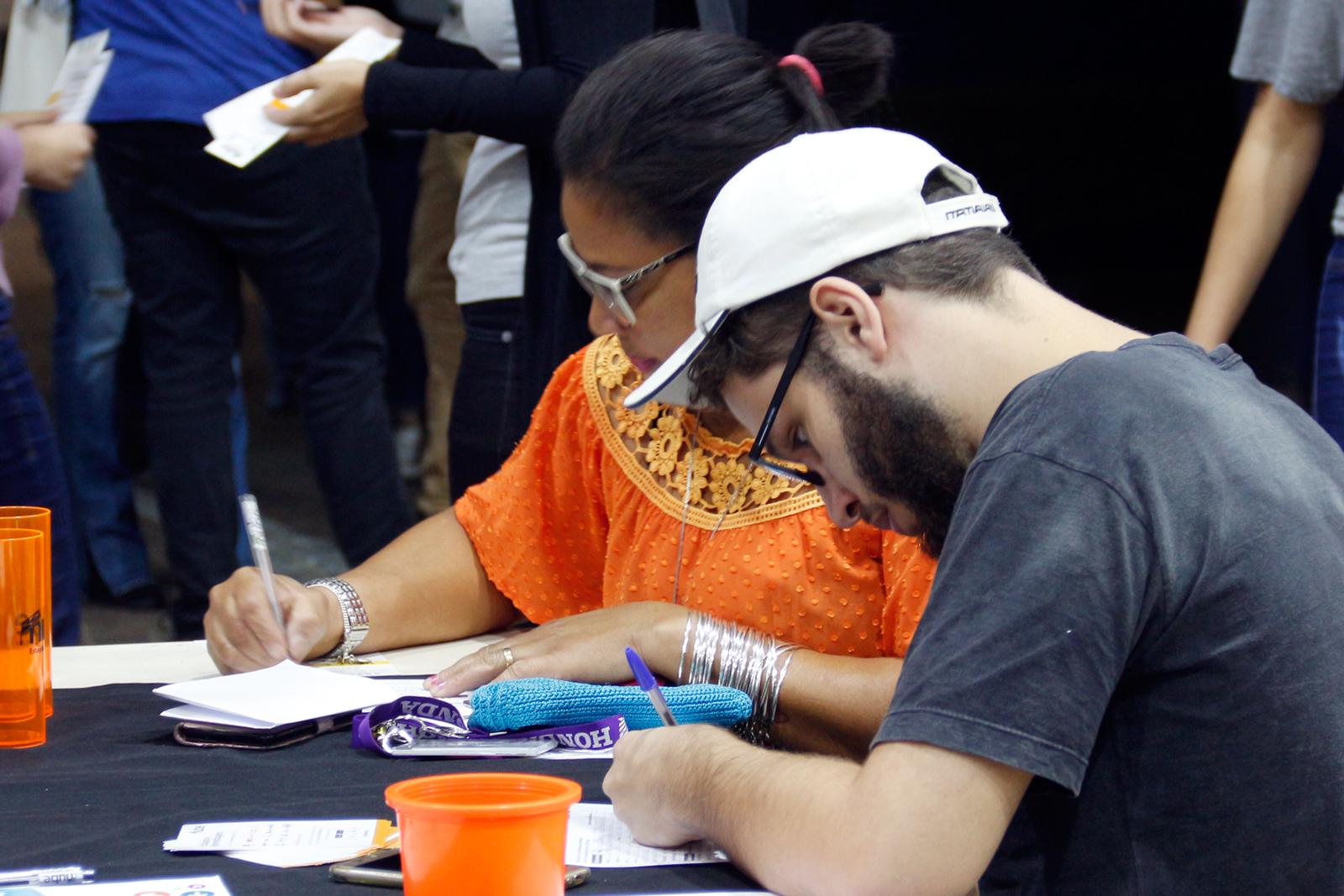 Estudantes puderam se cadastrar para oportunidades de estágio e aprendizagem