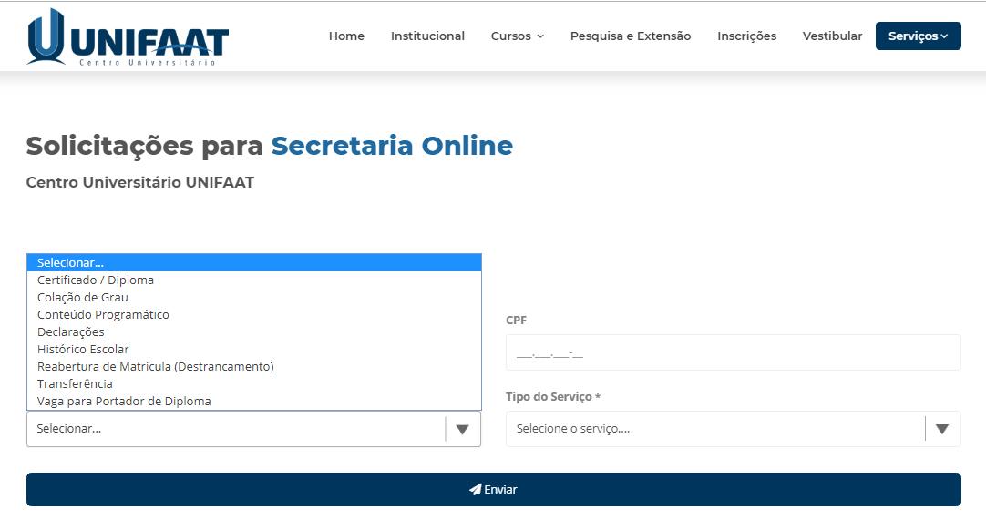 UNIFAAT disponibiliza novos sistemas de Secretaria Online e Financeiro