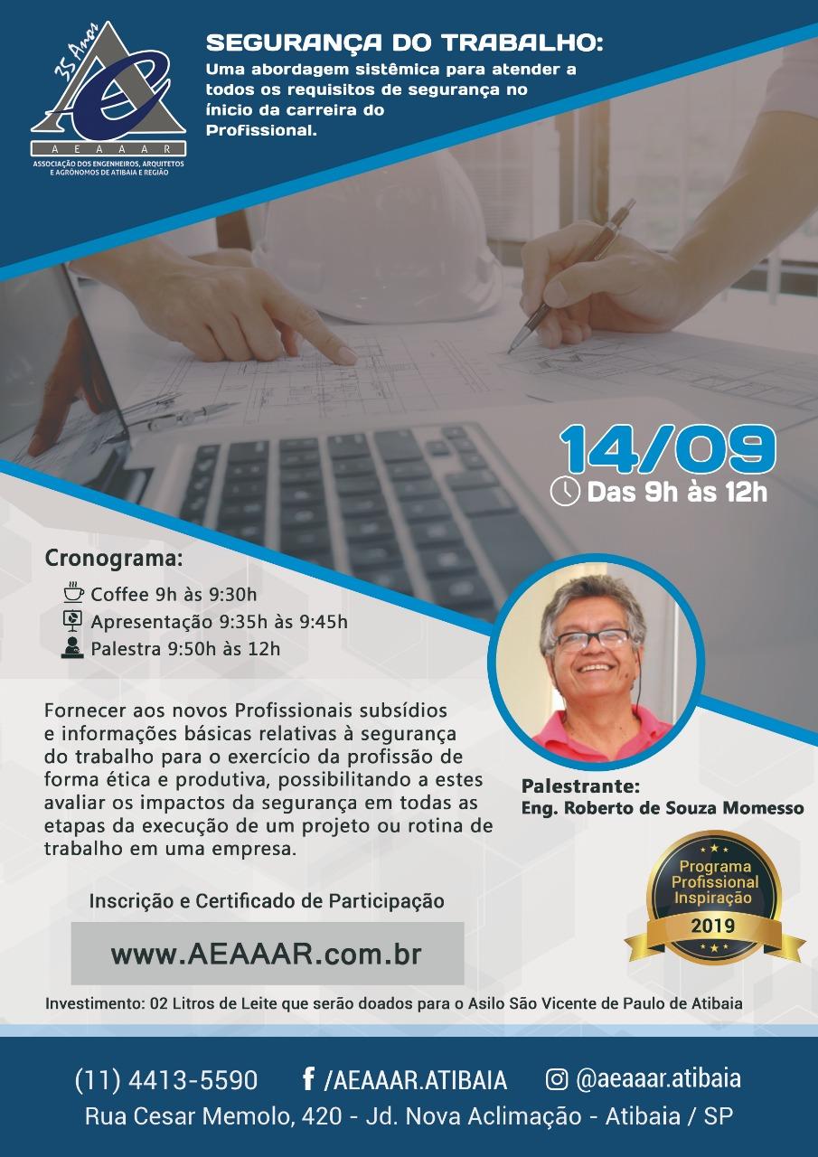 AEAAAR promove palestra sobre Segurança do Trabalho